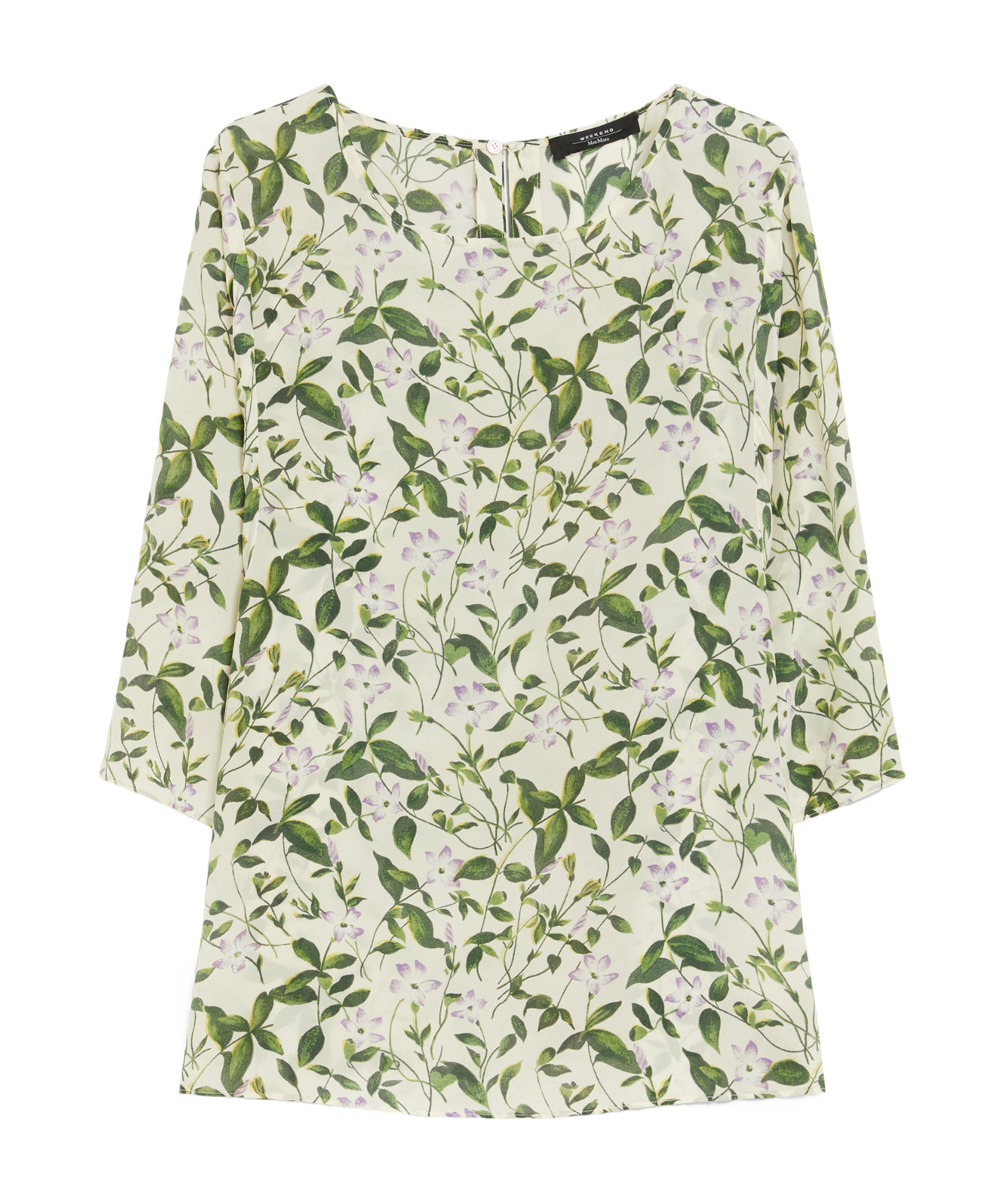 Weekend Max Mara Silk Twill Shirt In White