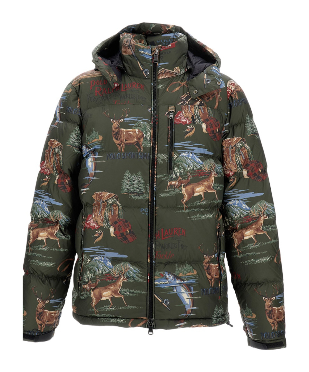 Polo Ralph Lauren Long Sleeve Cotton Coat In Green