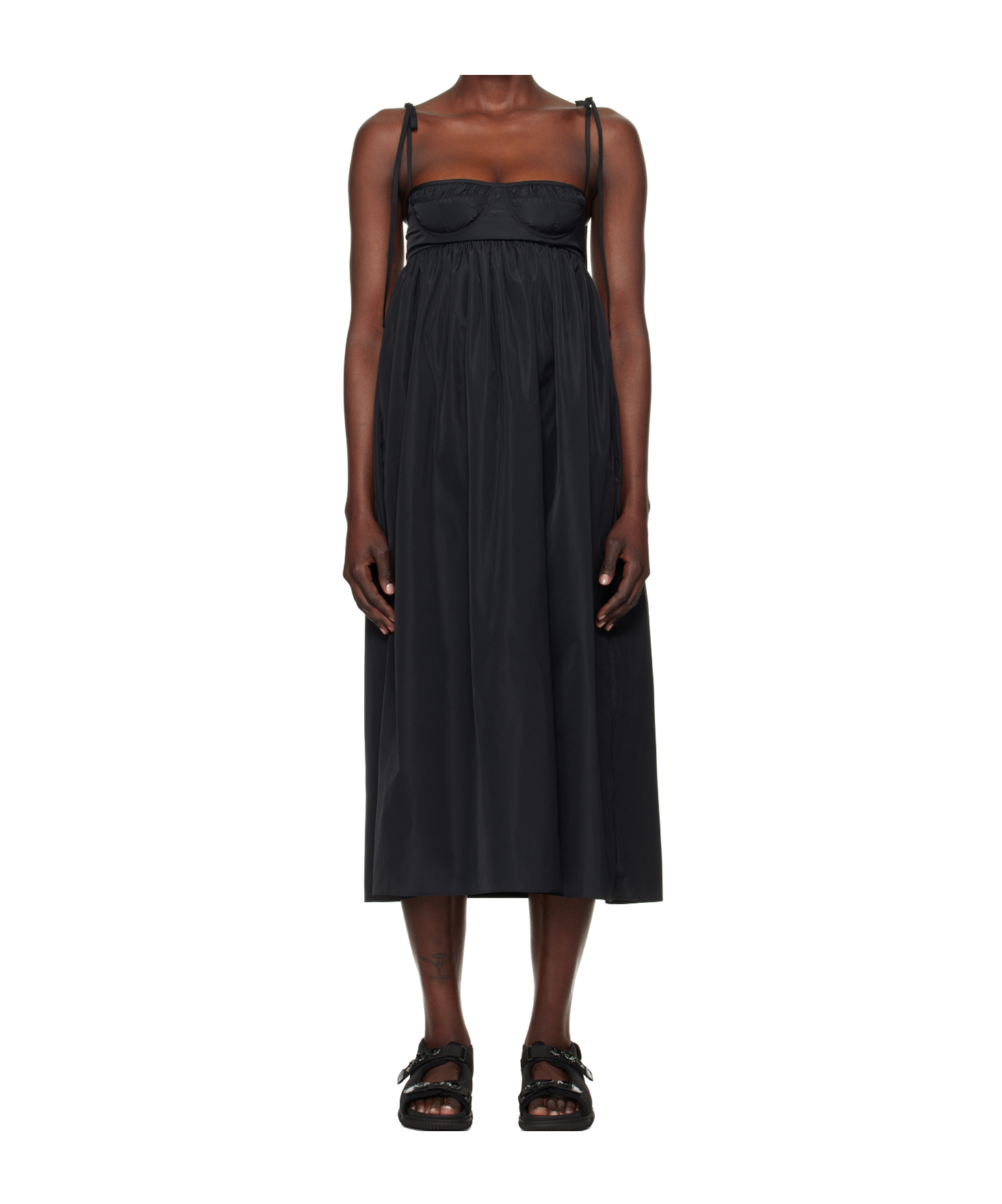 Cecilie Bahnsen Black Alena Midi Dress
