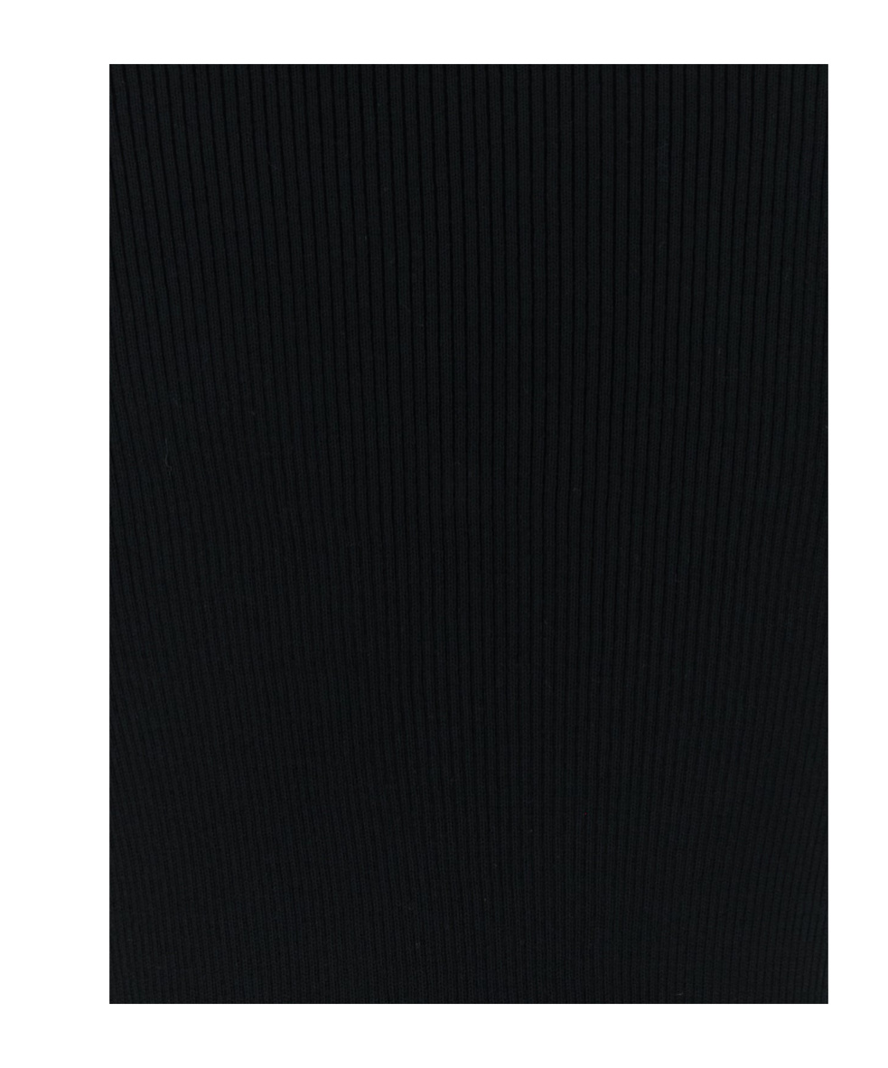 Jil Sander Cropped Cardigan Featuring Buttons And Ribbed Design In Black