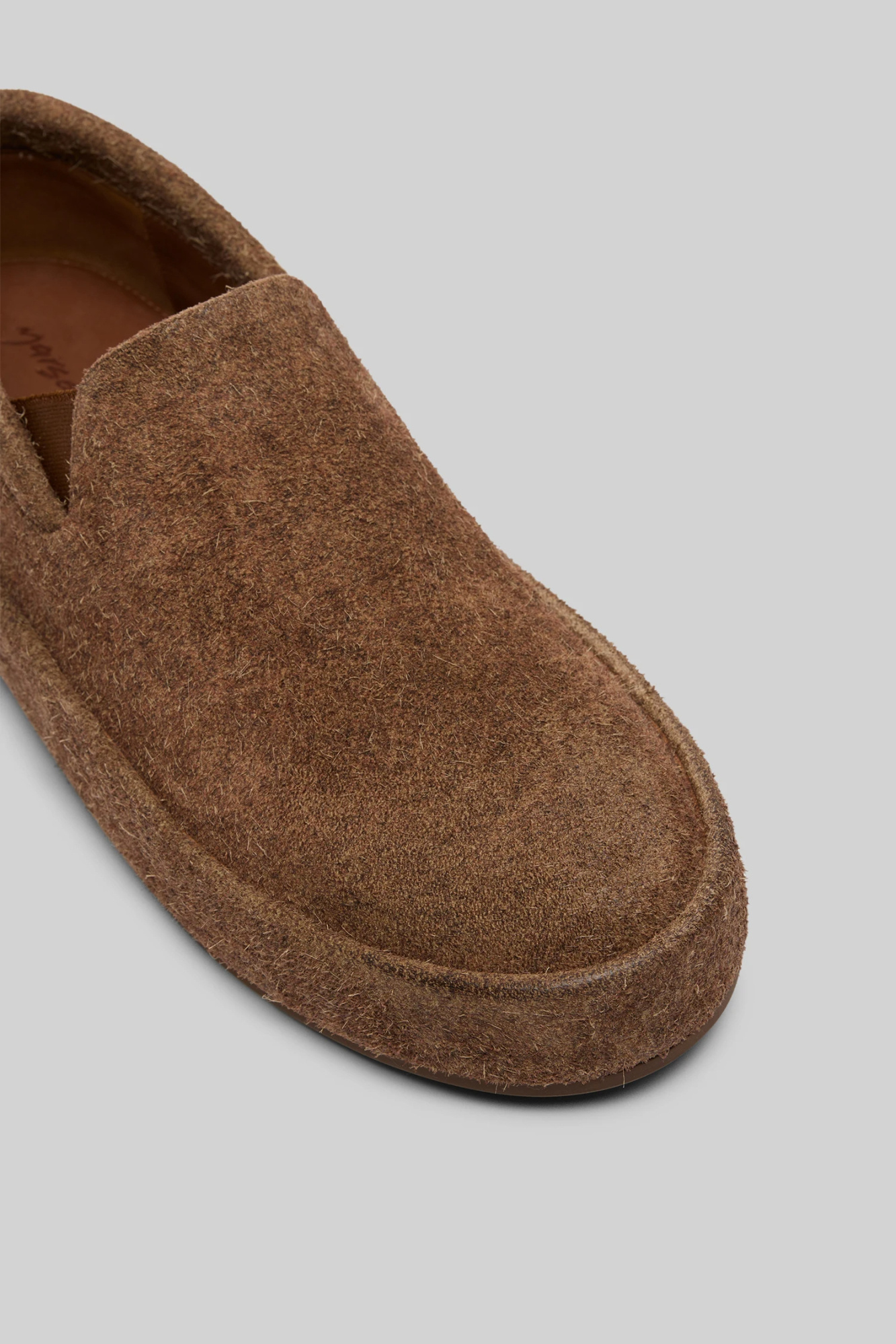 Marsèll Cassapelle Dark Brown Leather Slip On Shoes In Brown