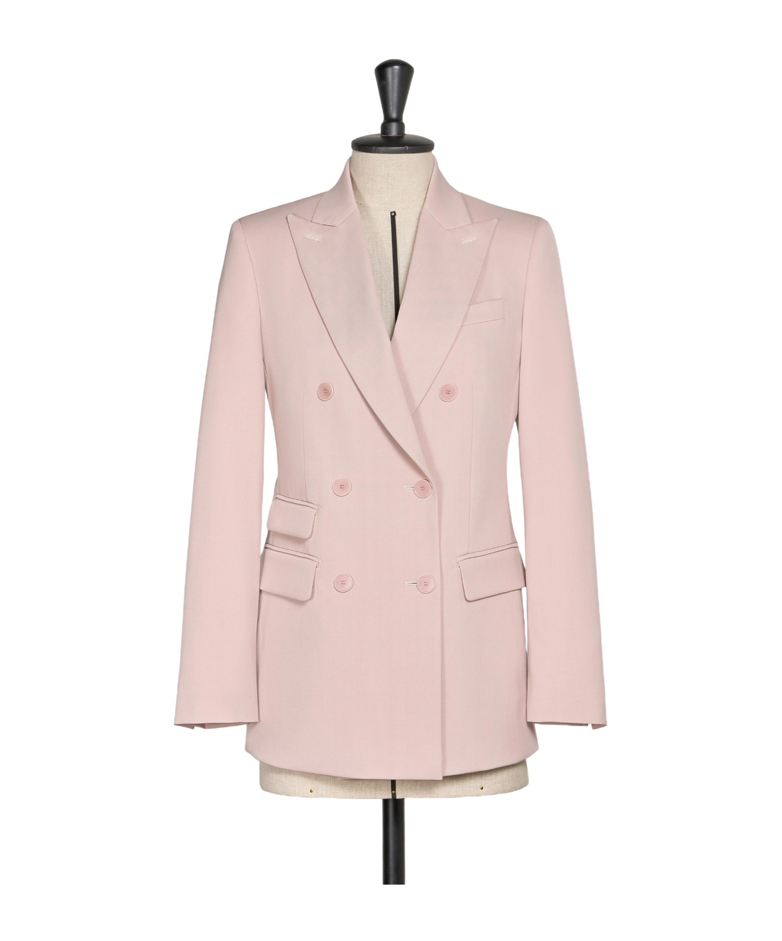 Max Mara Long-sleeved Suit Jacket In Pink
