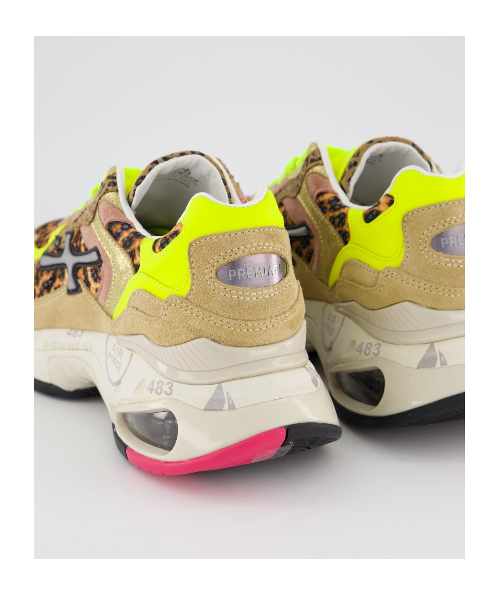 Premiata Laced Sneakers In Nude