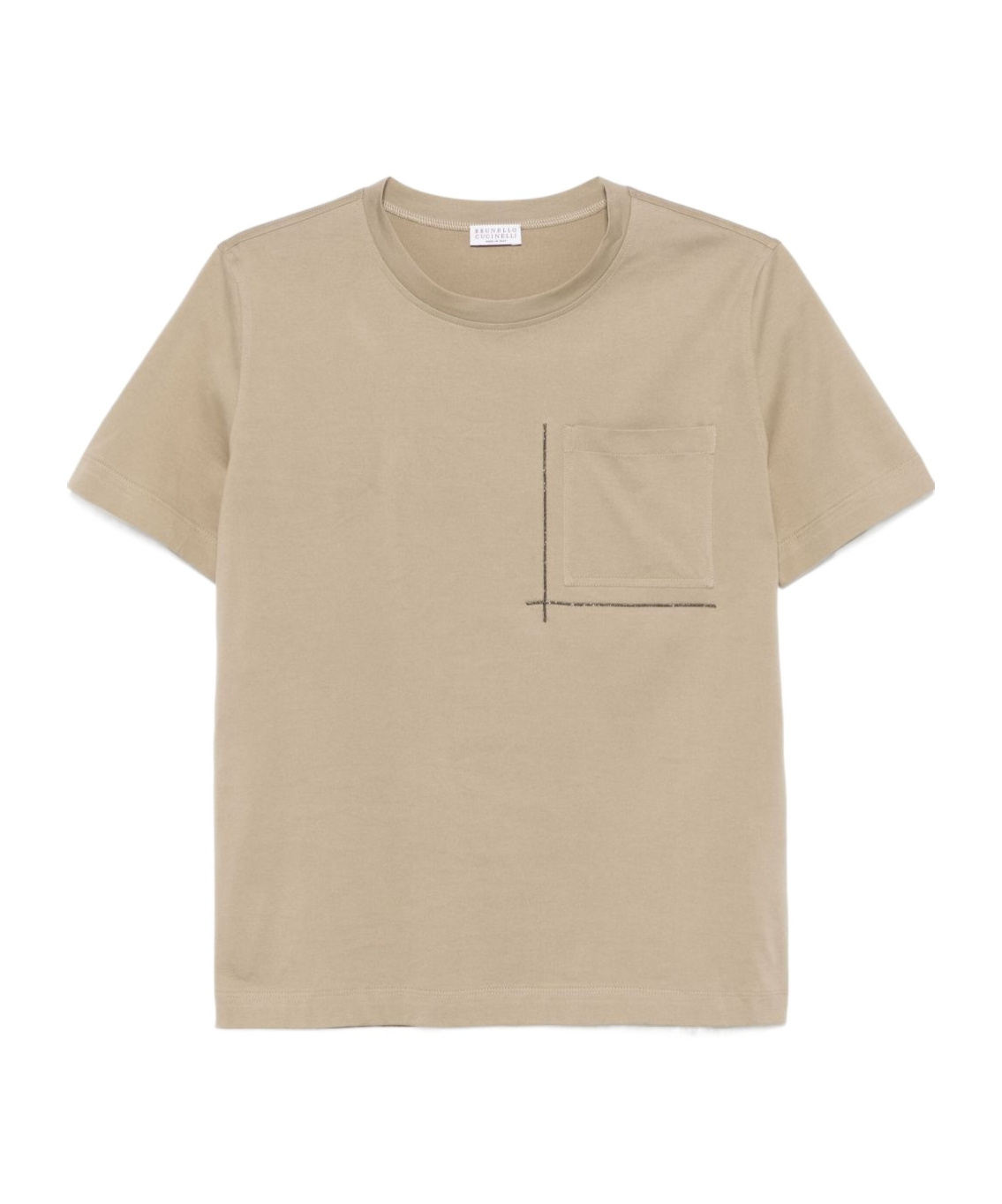Brunello Cucinelli Monili Chain-detail T-shirt In Nude