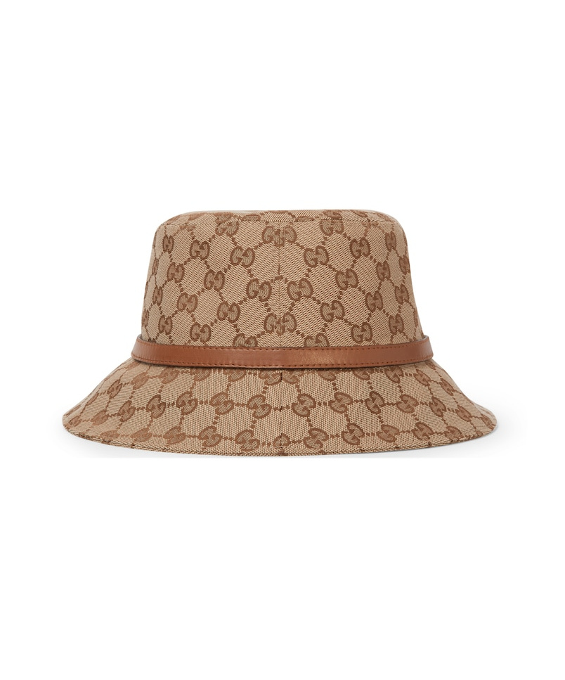 Gucci Gg Canvas Bucket Hat In Brown