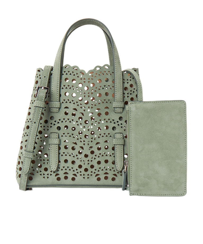 Alaïa Double Handle Tote Bag In Green