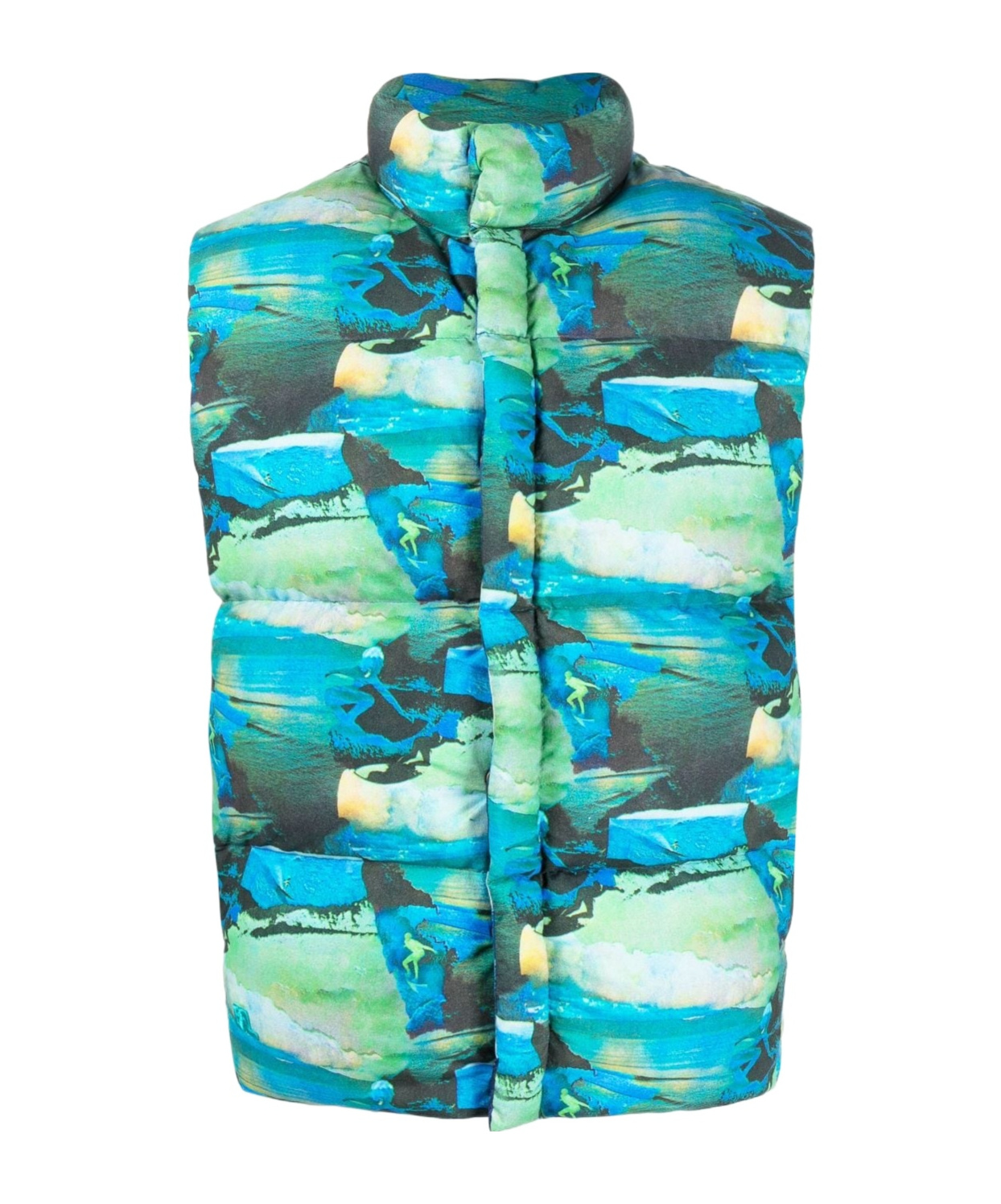 Shop Erl Sleeveless Vest In Green