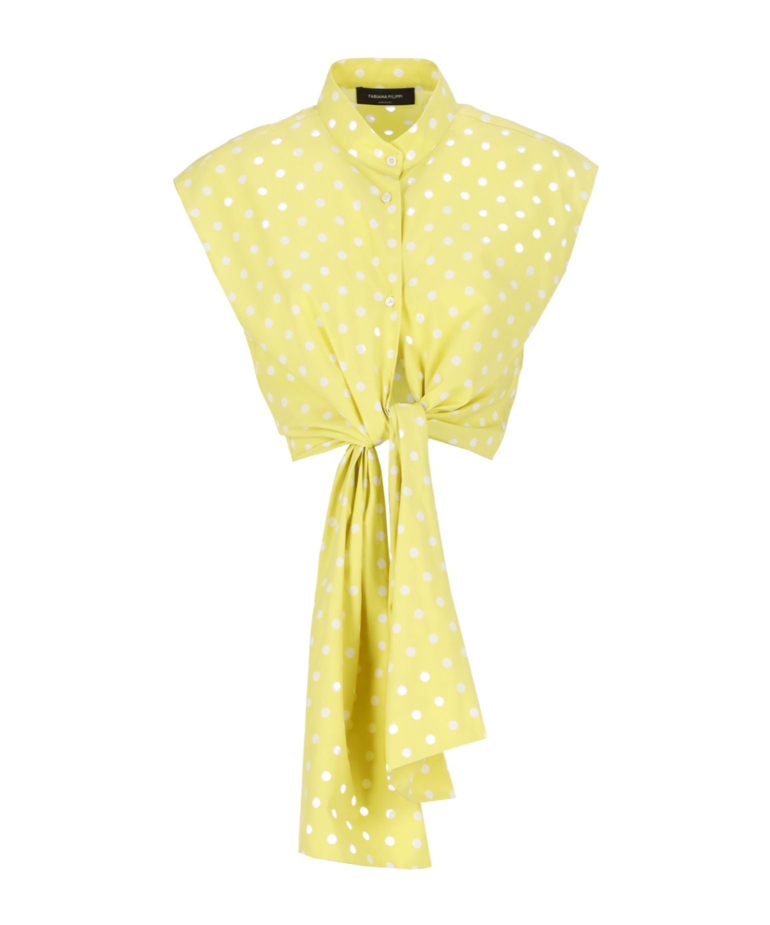 Fabiana Filippi Polka Dot Printed Shirt In Yellow