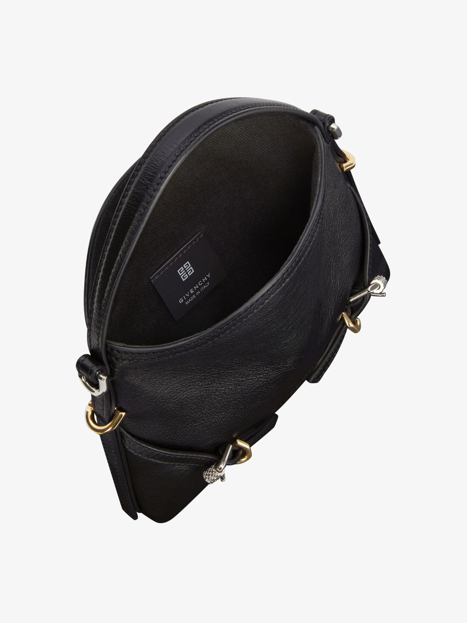 Givenchy Women Voyou Nano Bag In Polished Leather In Black