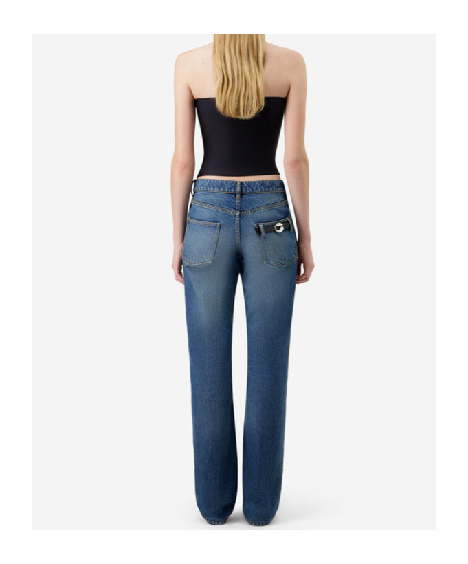 Coperni Multi-button Corset Top In Black