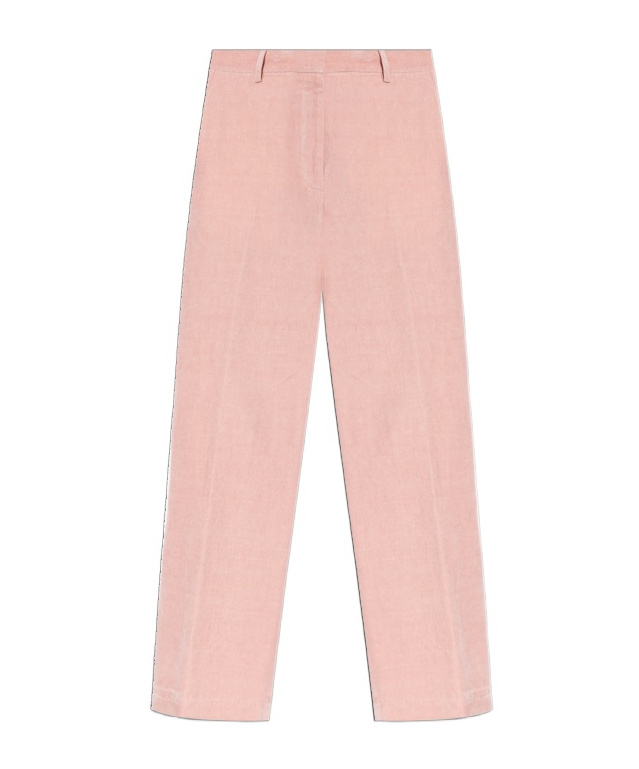 Dries Van Noten Trousers Featuring Back Pocket And Wide Leg In Pink