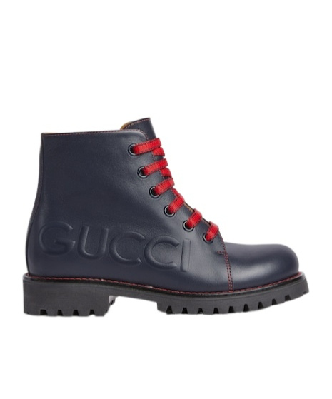 Gucci Laced Boots In Black