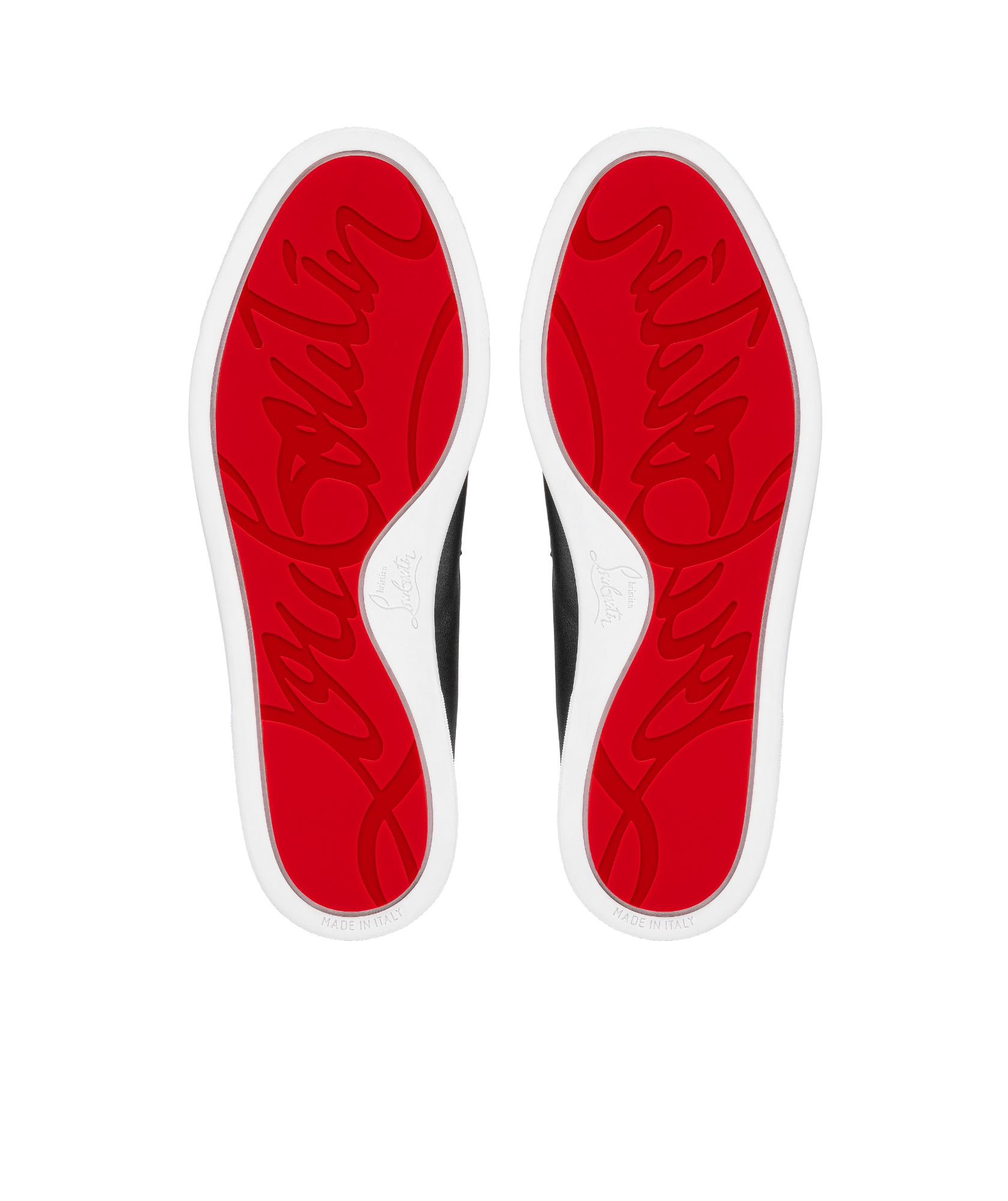 Christian Louboutin Chambeliboat Leather Boat Shoe In Black