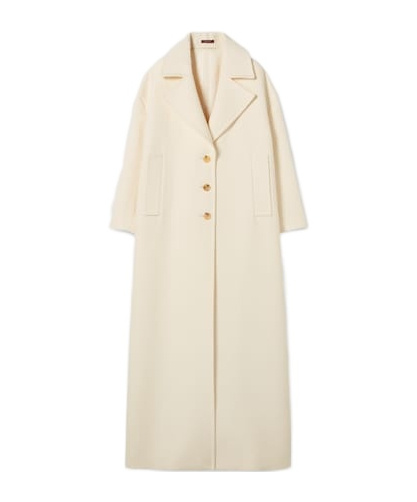 Gucci Single-breasted Coat In Nude
