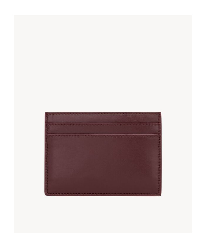 Saint Laurent Paris Card Case In Box In Red