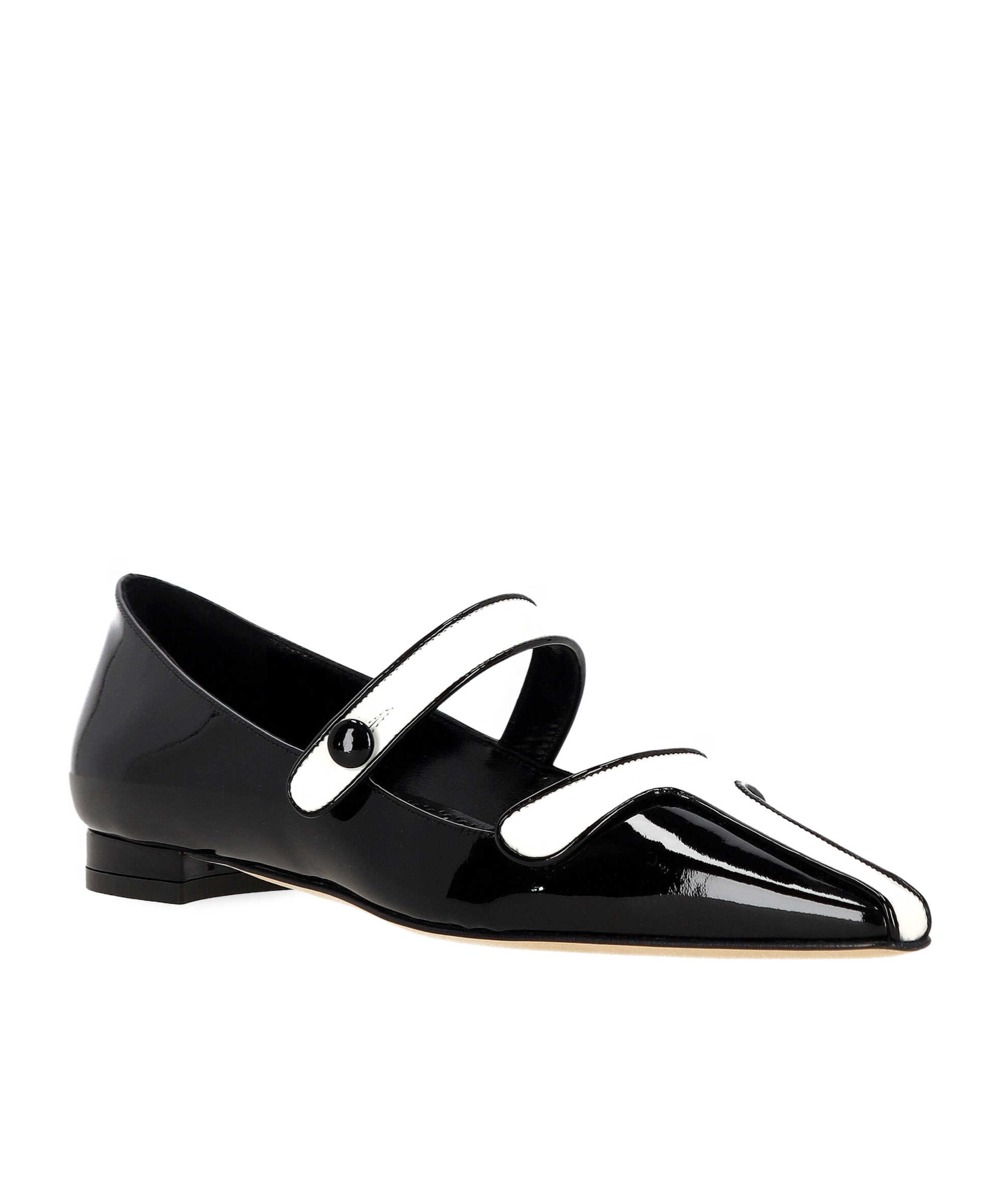 Manolo Blahnik Pointed Toe Flats In Black