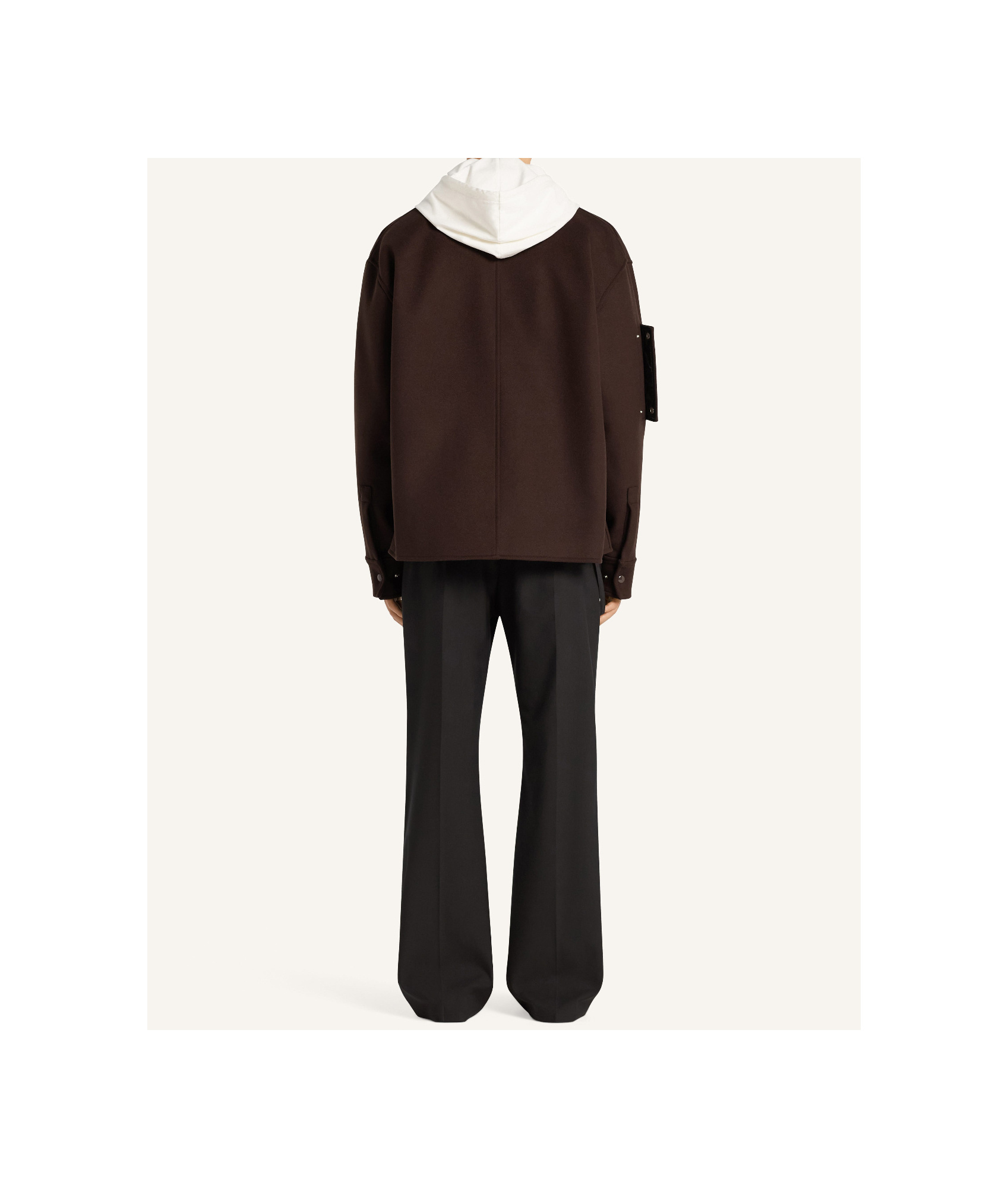 Courrèges Snap-button Shirt Jacket In Brown