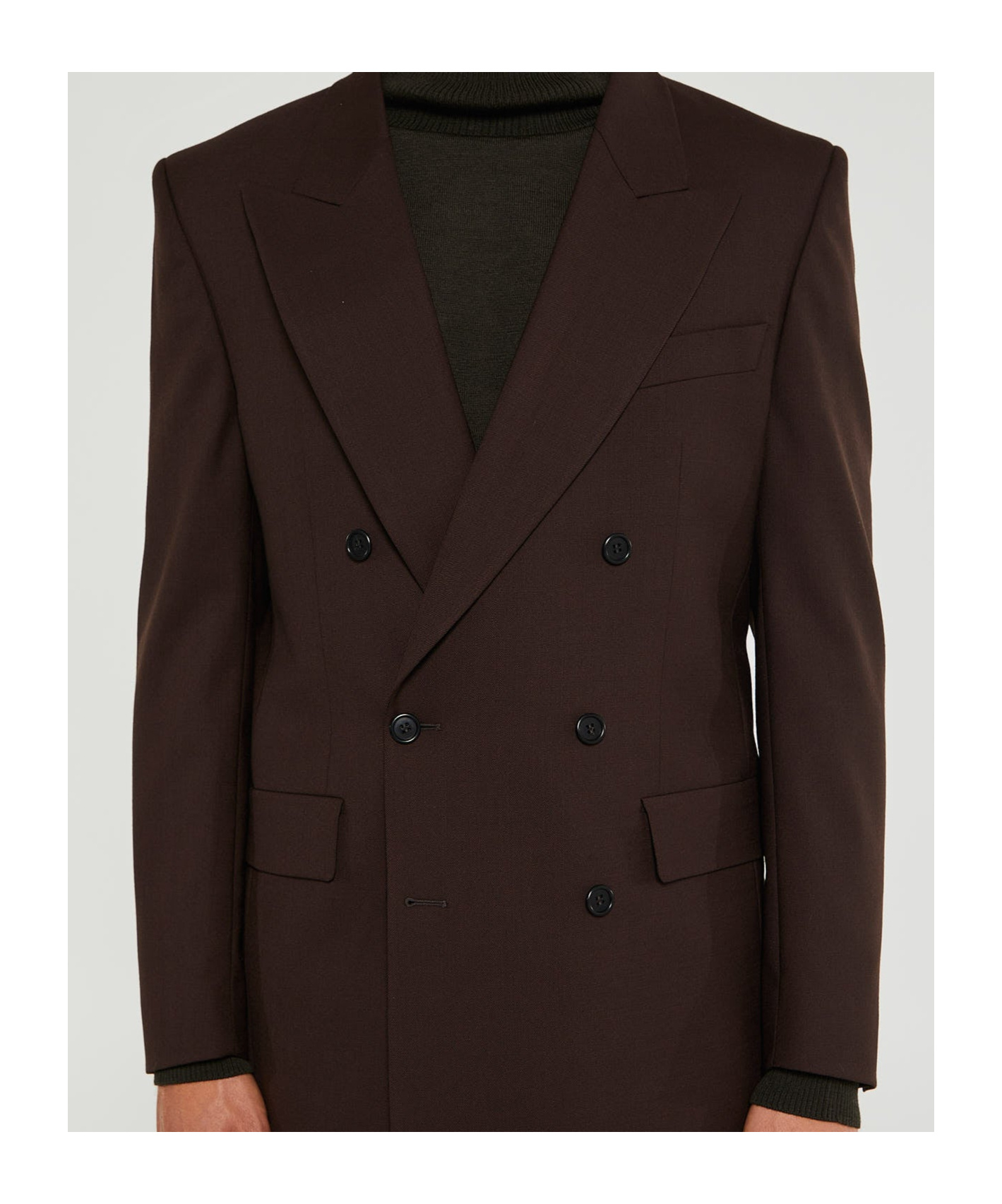 Sunflower Long-sleeved Suit Coat In Black