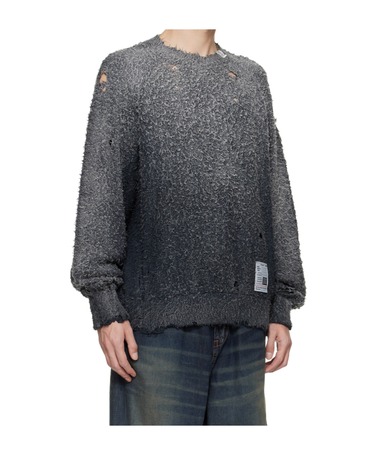 Miharayasuhiro Faded Like Sweater In Black