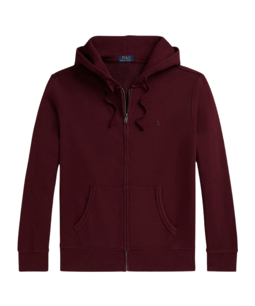 Ralph Lauren Drawstring Hooded Sweatshirt In Red