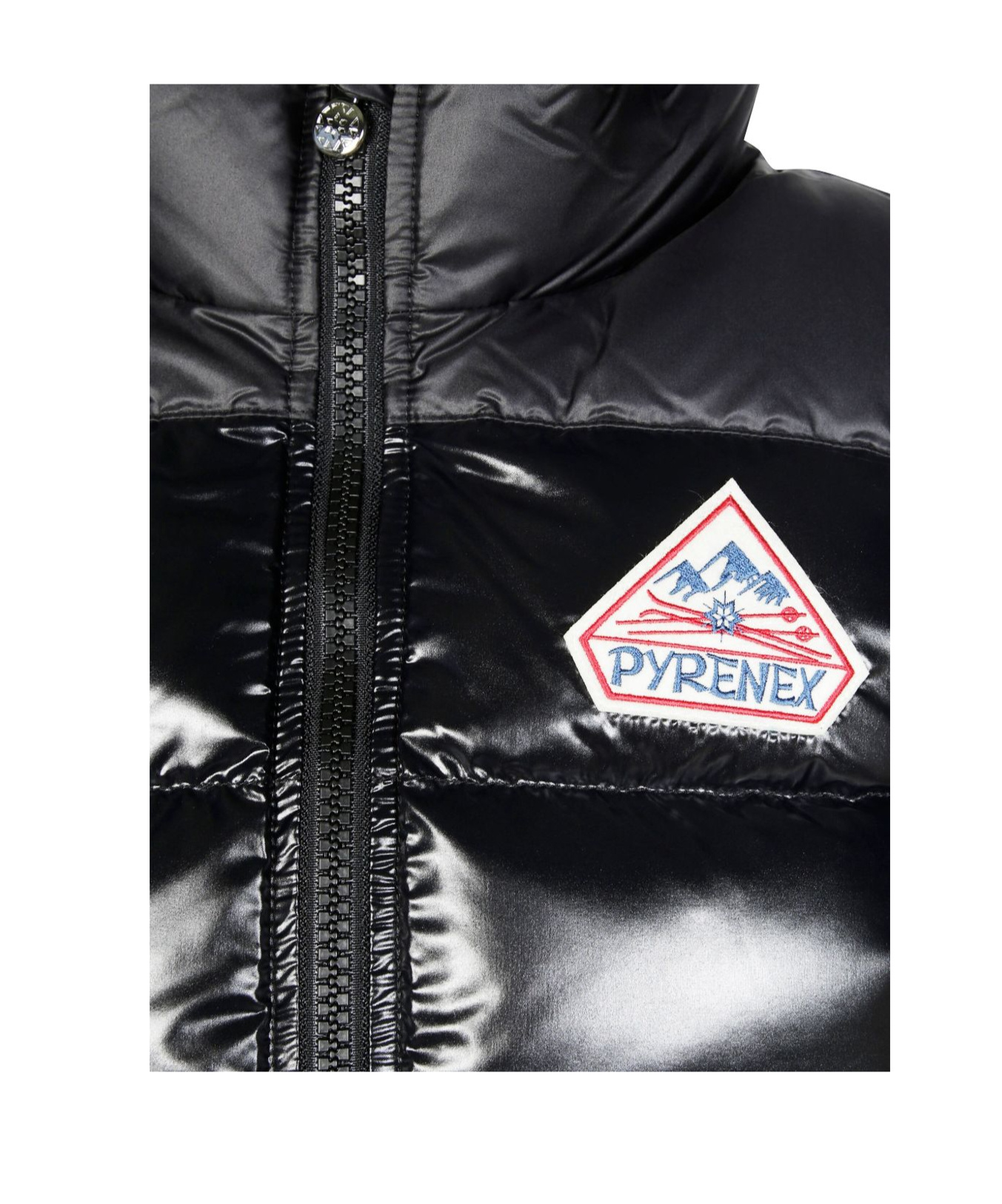 Pyrenex High Collar Sleeveless Cotton Coat In Black