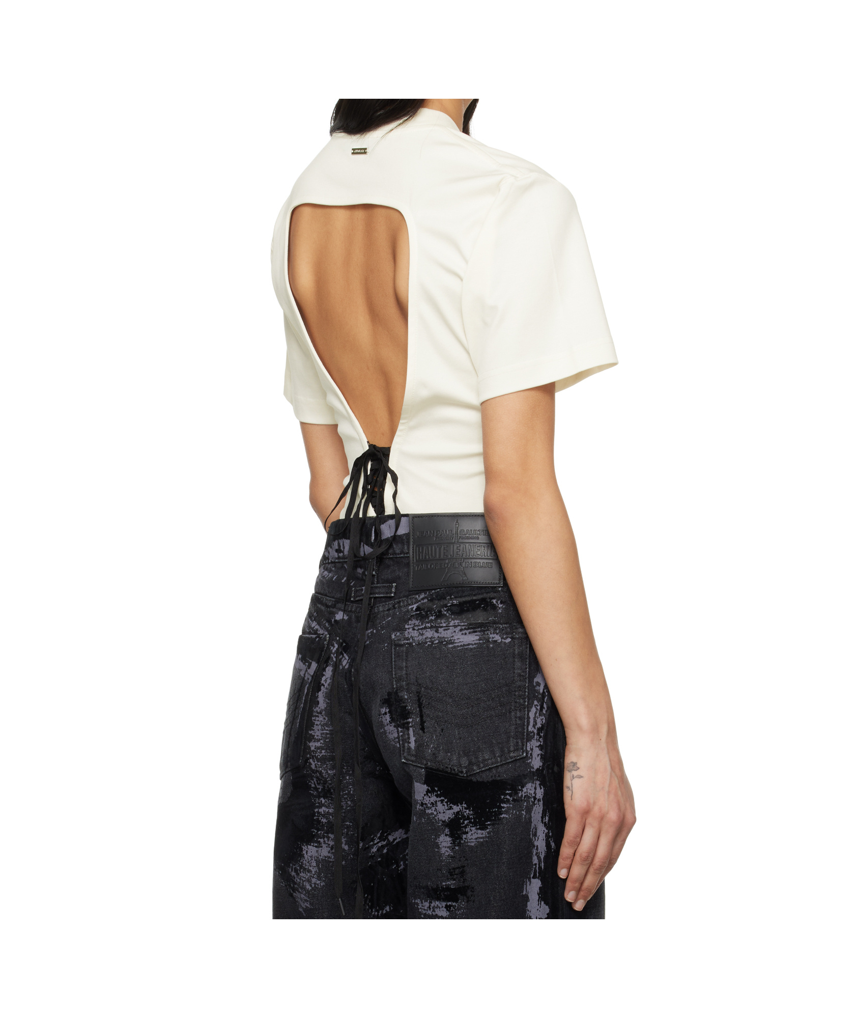 Mugler Corset Open-back Bodysuit