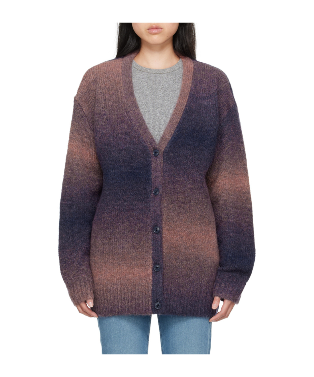 Rag & Bone Holly Ombré-effect Alpaca Wool-blend Cardigan