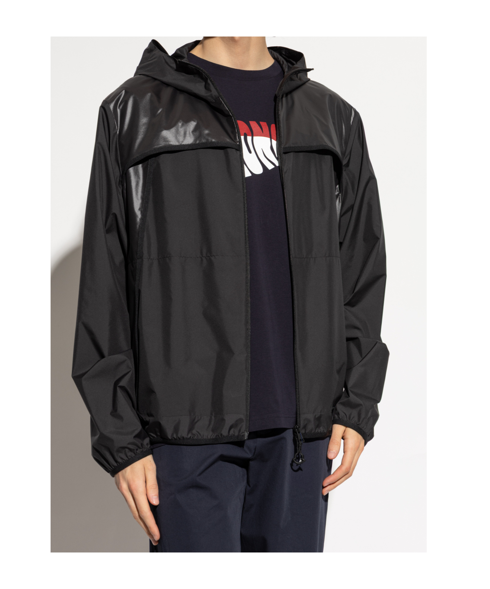Moncler Logo-patch Jacket In Black