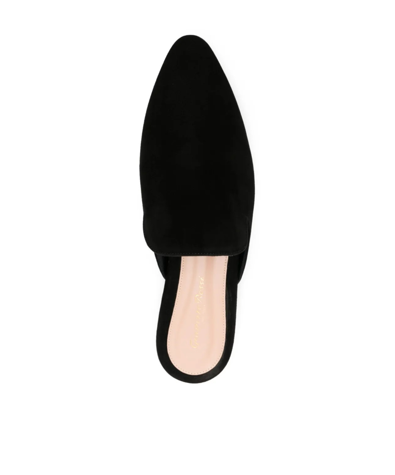 Gianvito Rossi Nubuck Mules In Black