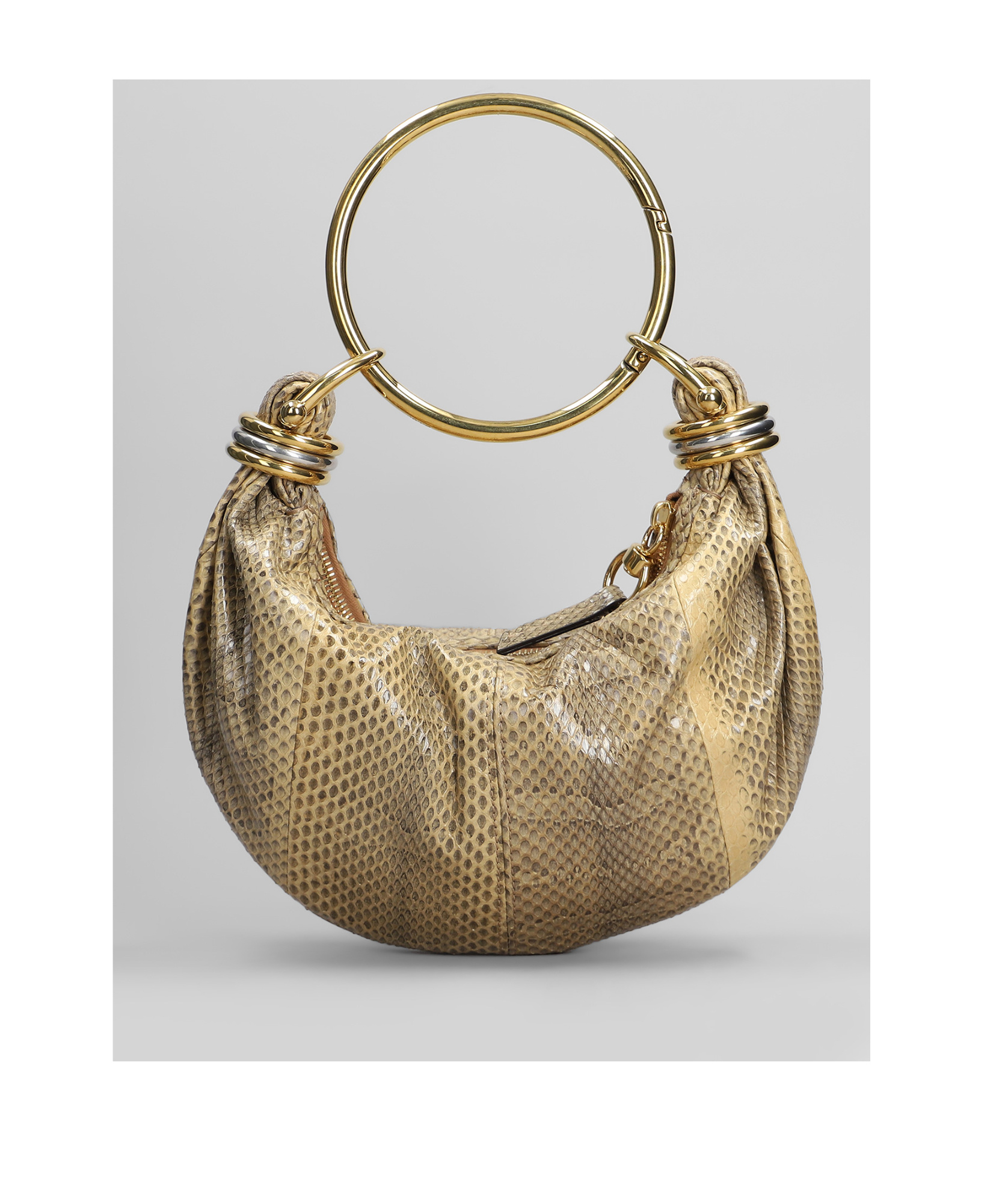 Chloé Mini Bracelet Hobo Bag In Brown