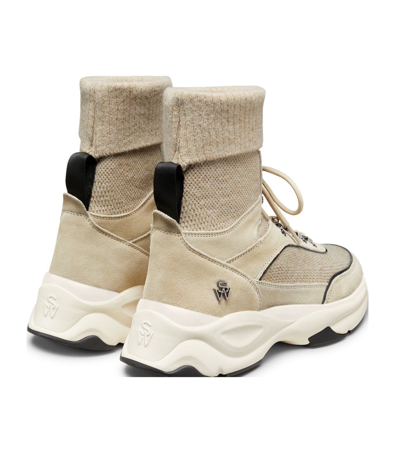 Stuart Weitzman High Top Sneaker In Neutral