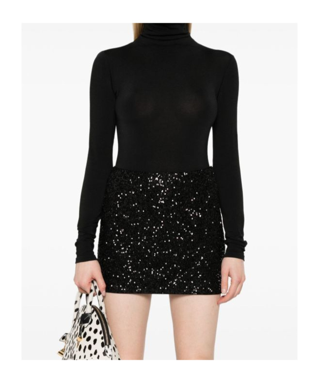 Wolford String Bodysuit In Black