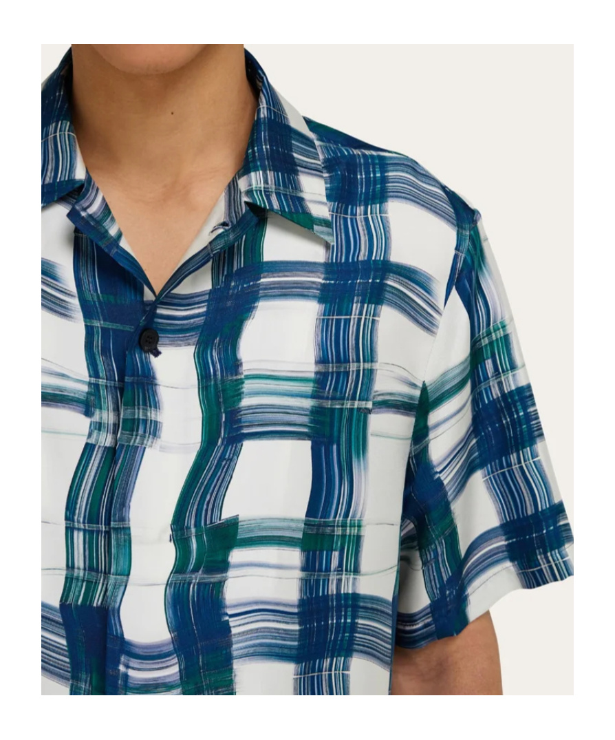 Ferragamo Tartan-check T-shirt In White