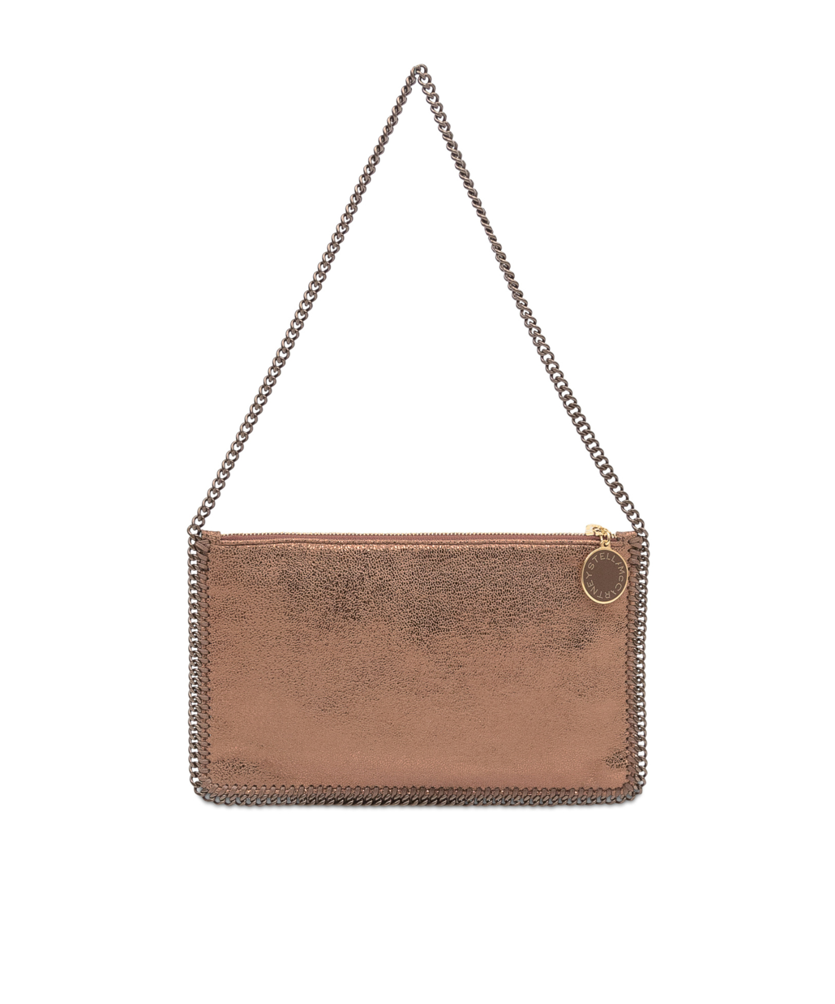 Stella Mccartney Falabella Chain-trimmed Shoulder Bag In Brown