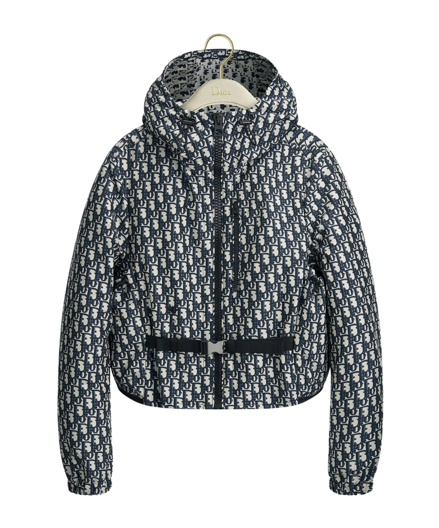 Dior Short Hooded Jacket In Blue