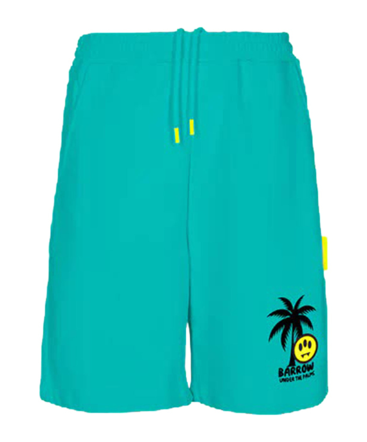 Barrow Elastic Waistband Shorts In Green