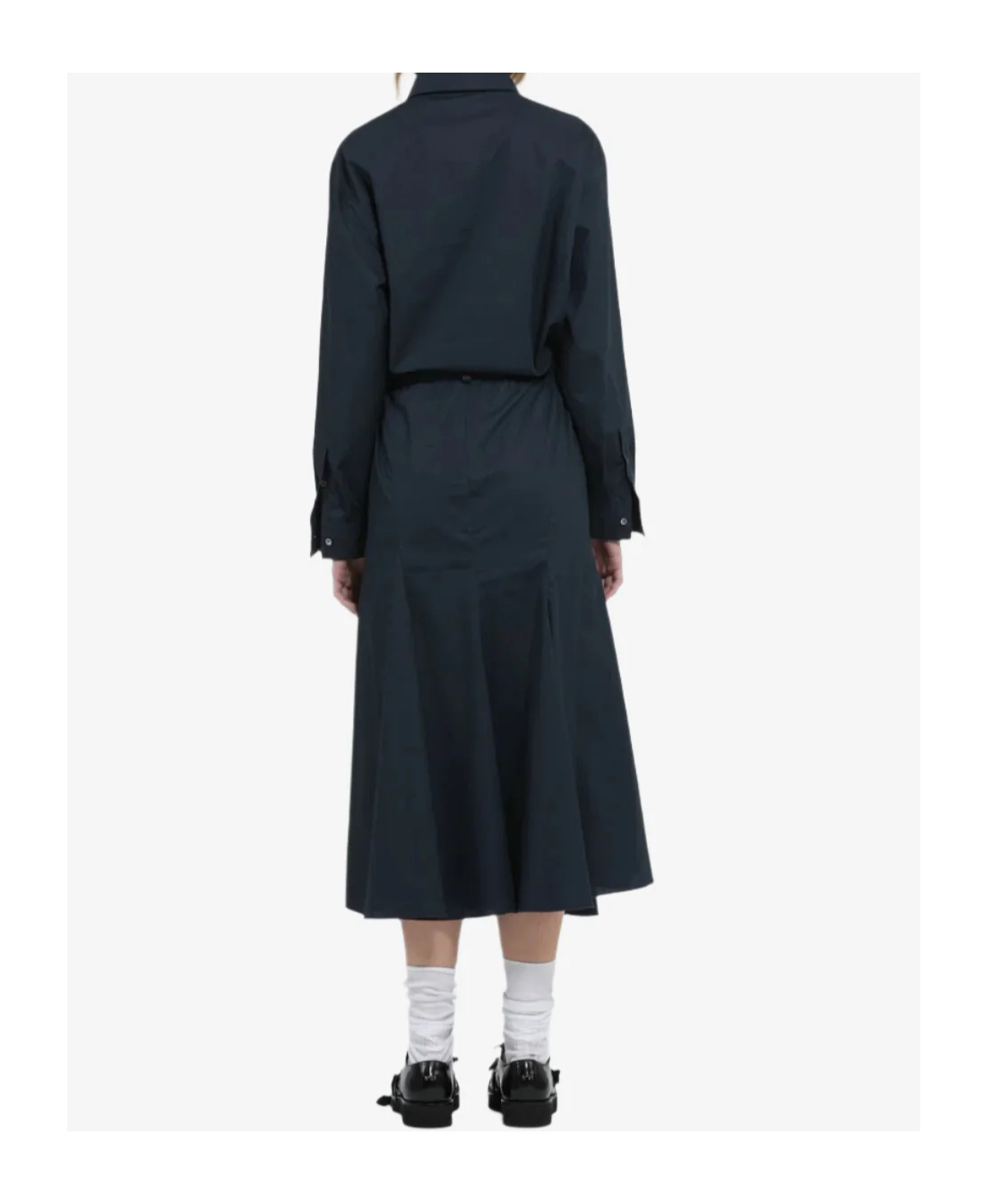 N°21 Long Dress With Drawstring Waist In Blue
