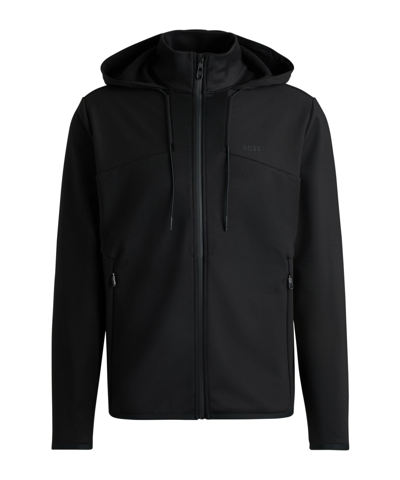 HUGO BOSS ZIPPERED HOODED SWEATSHIRT