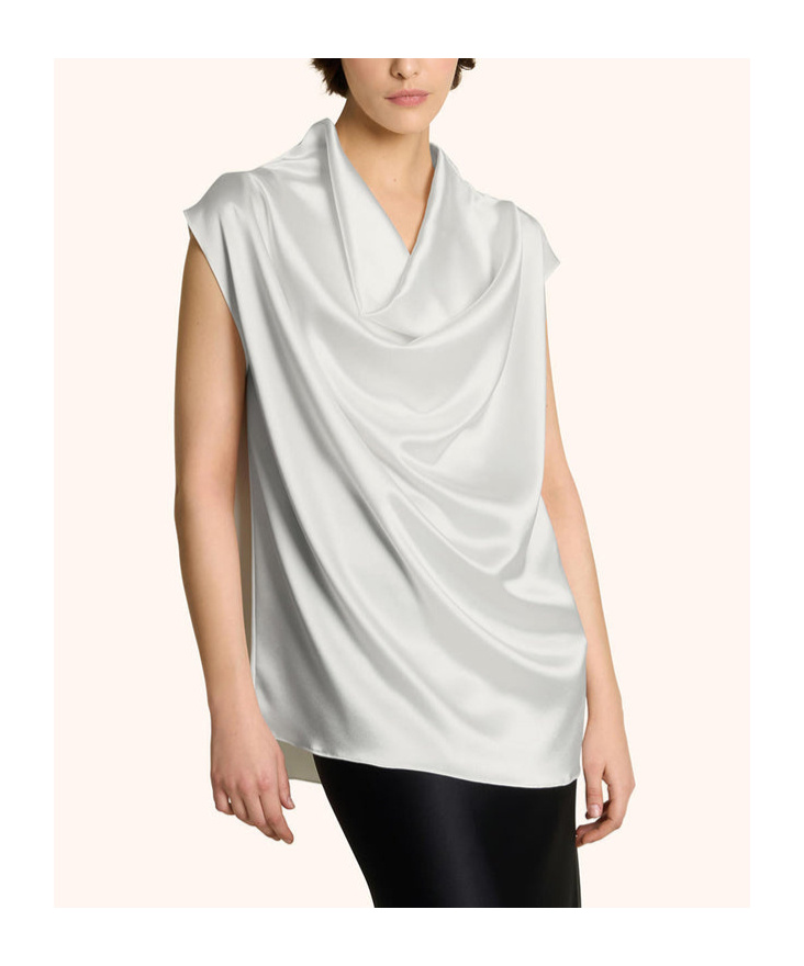 Kiton Pendant Blouse In White