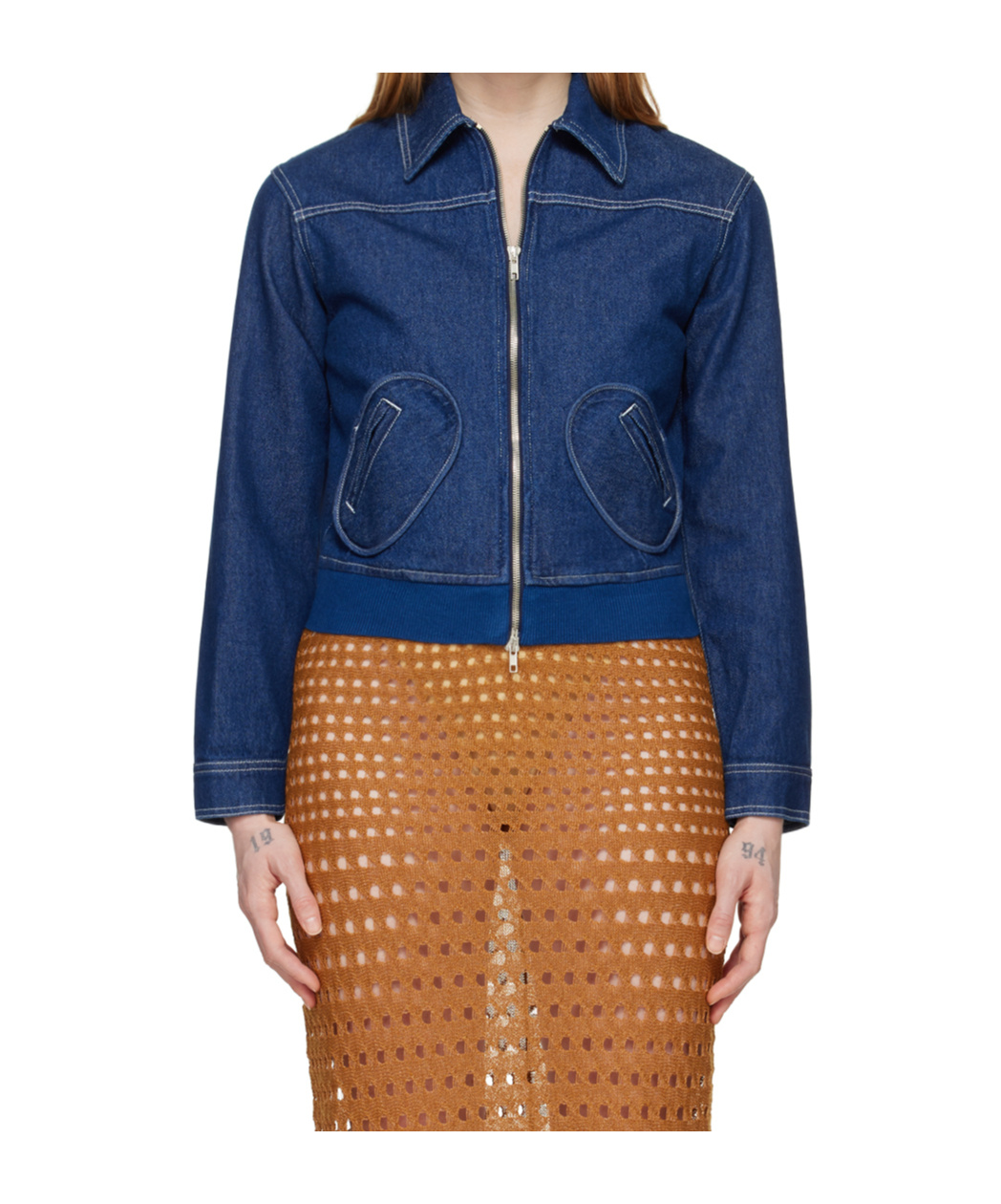 Gimaguas Blue Oahu Denim Jacket In Brown