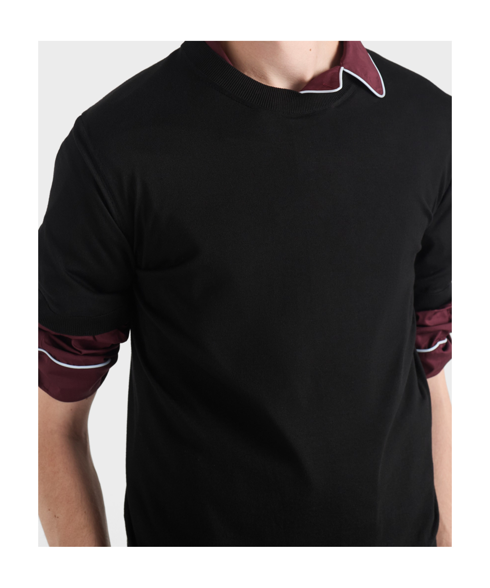 Prada Round-neck T-shirt In Black