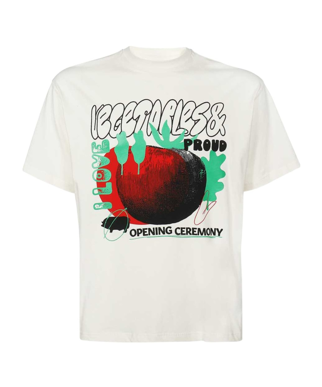 Opening Ceremony Graphic-print Short-sleeved T-shirt In White
