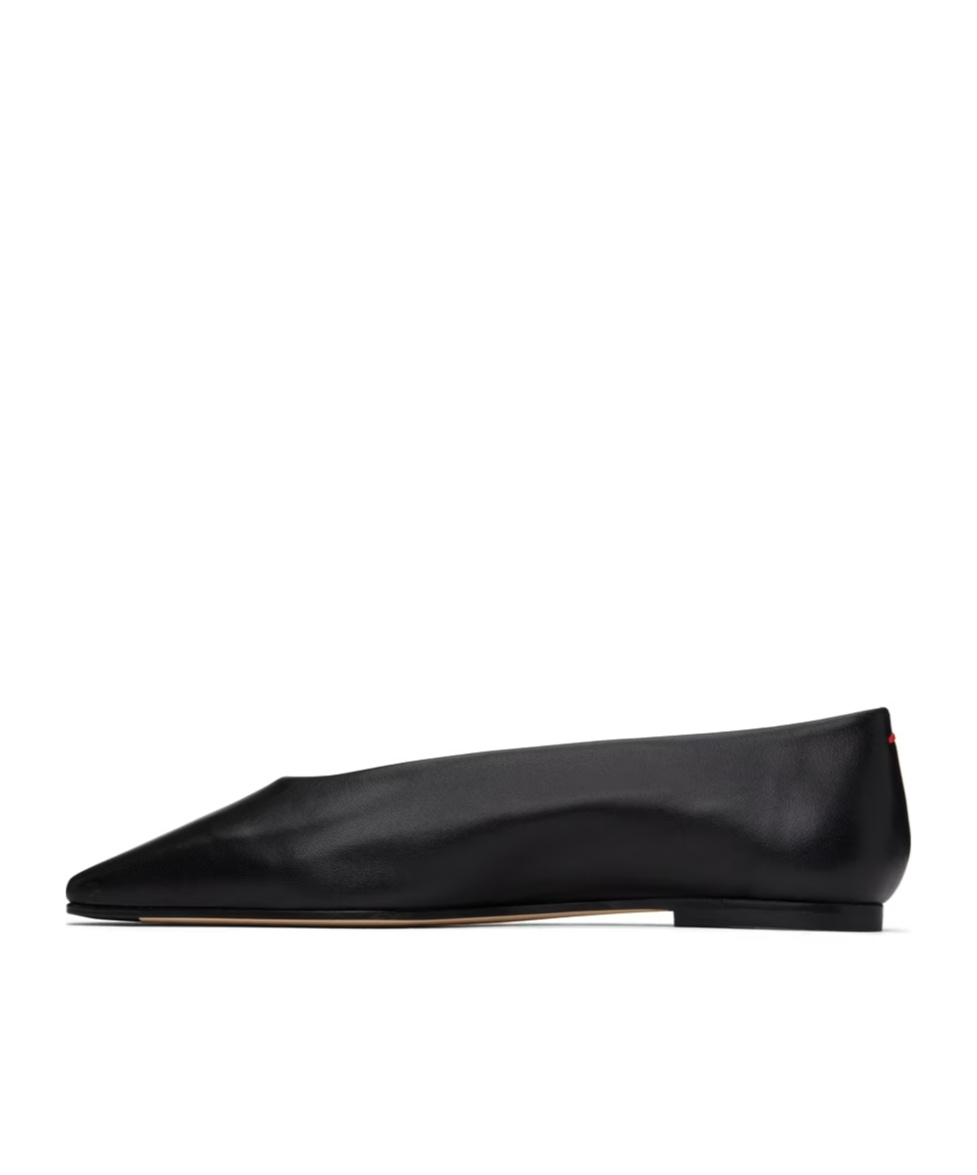 Aeyde Black Betty Ballerina Flats In Black