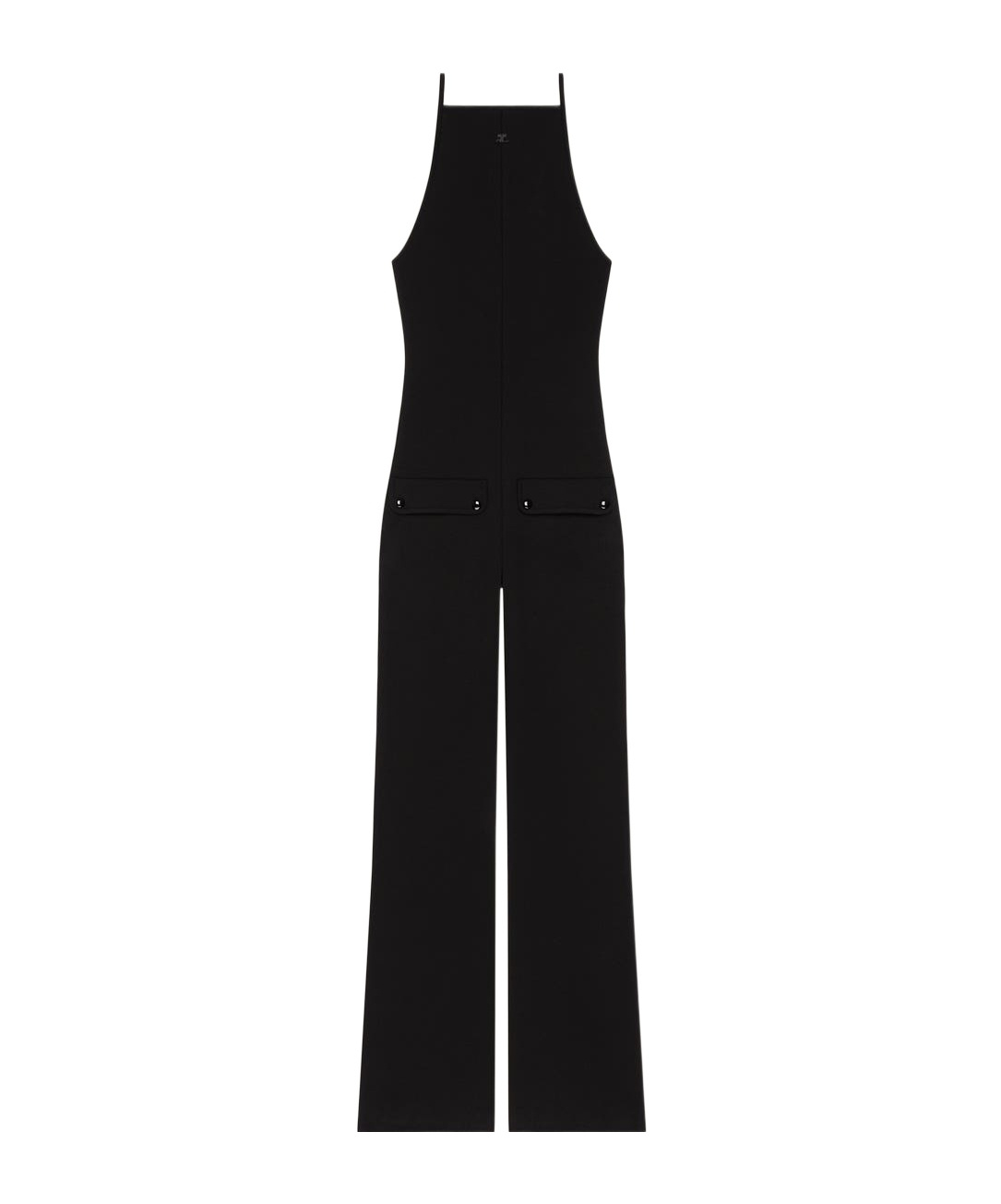 Courrèges Flared Jumpsuit In Black