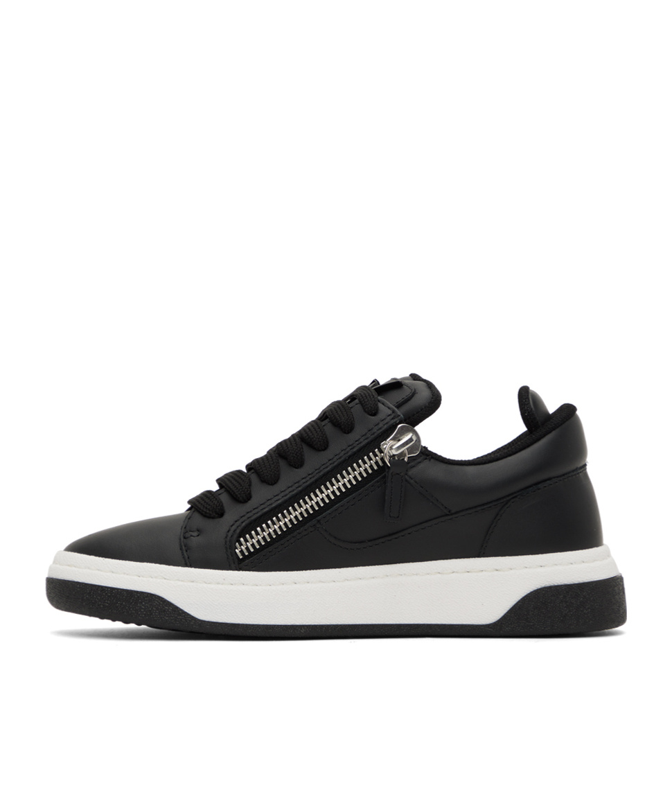 Giuseppe Zanotti Side Zipper Low-cut Casual Shoes In Black