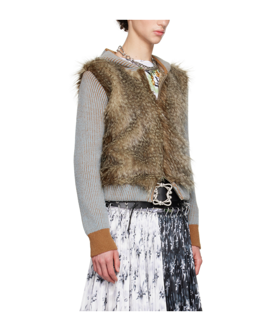 Chopova Lowena Knotter Hooded Sweater In Multicolor