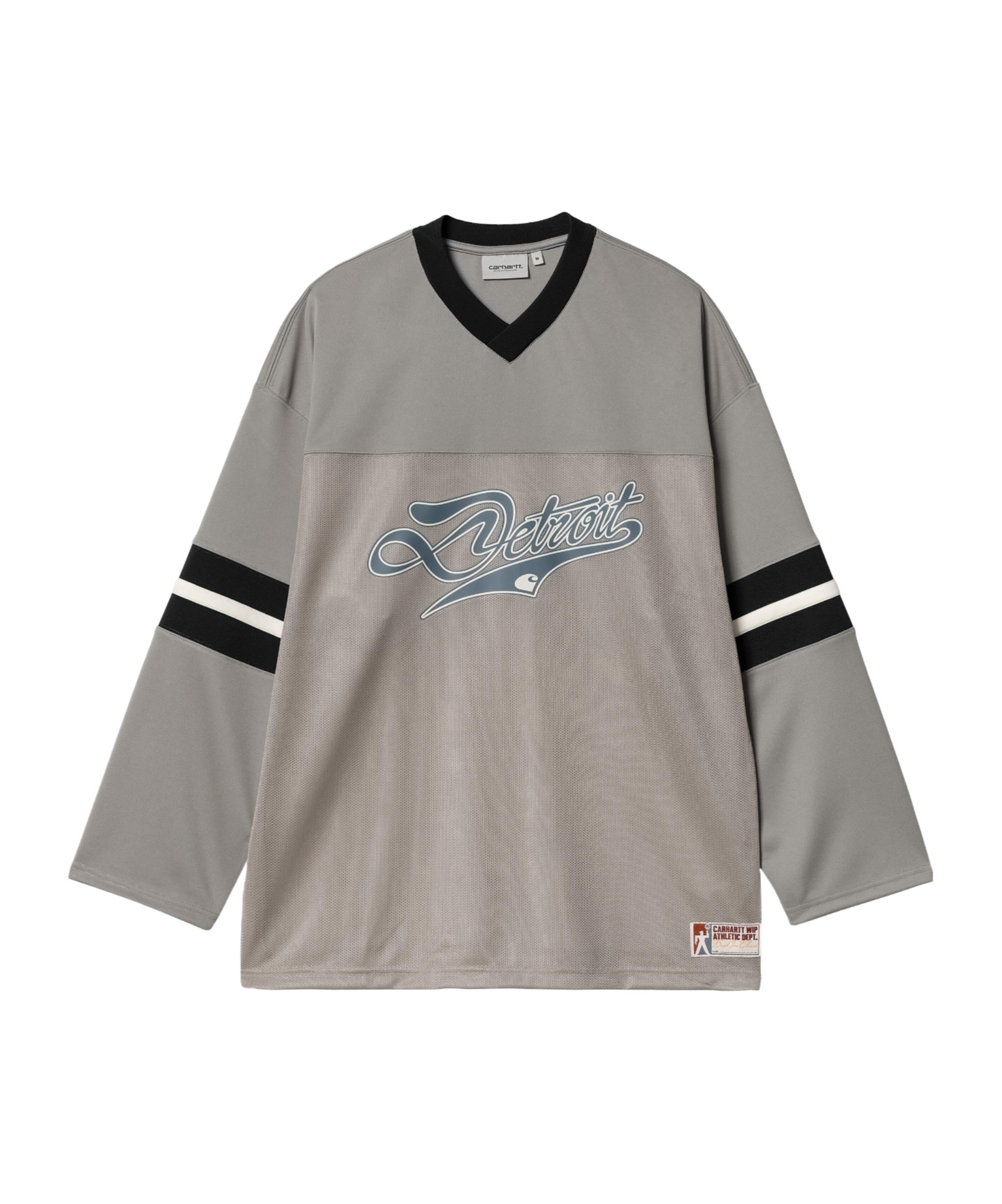Carhartt Wip Long-sleeved V-neck T-shirt In Gray