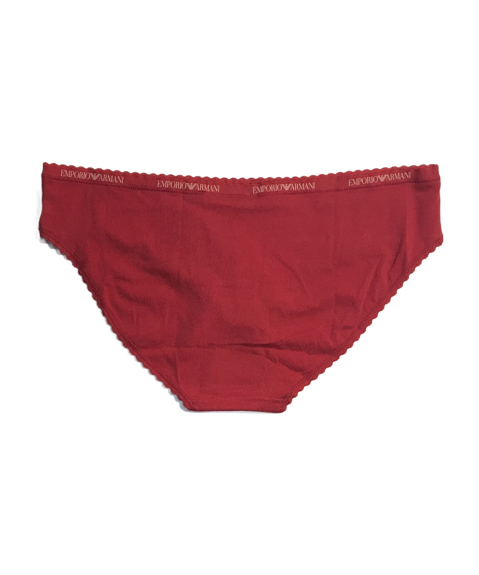Emporio Armani Shell-rimmed Logo Underwear In Red