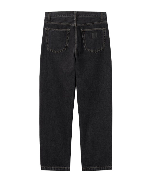 Carhartt Pantalon Newel Black Stone Washed In Black