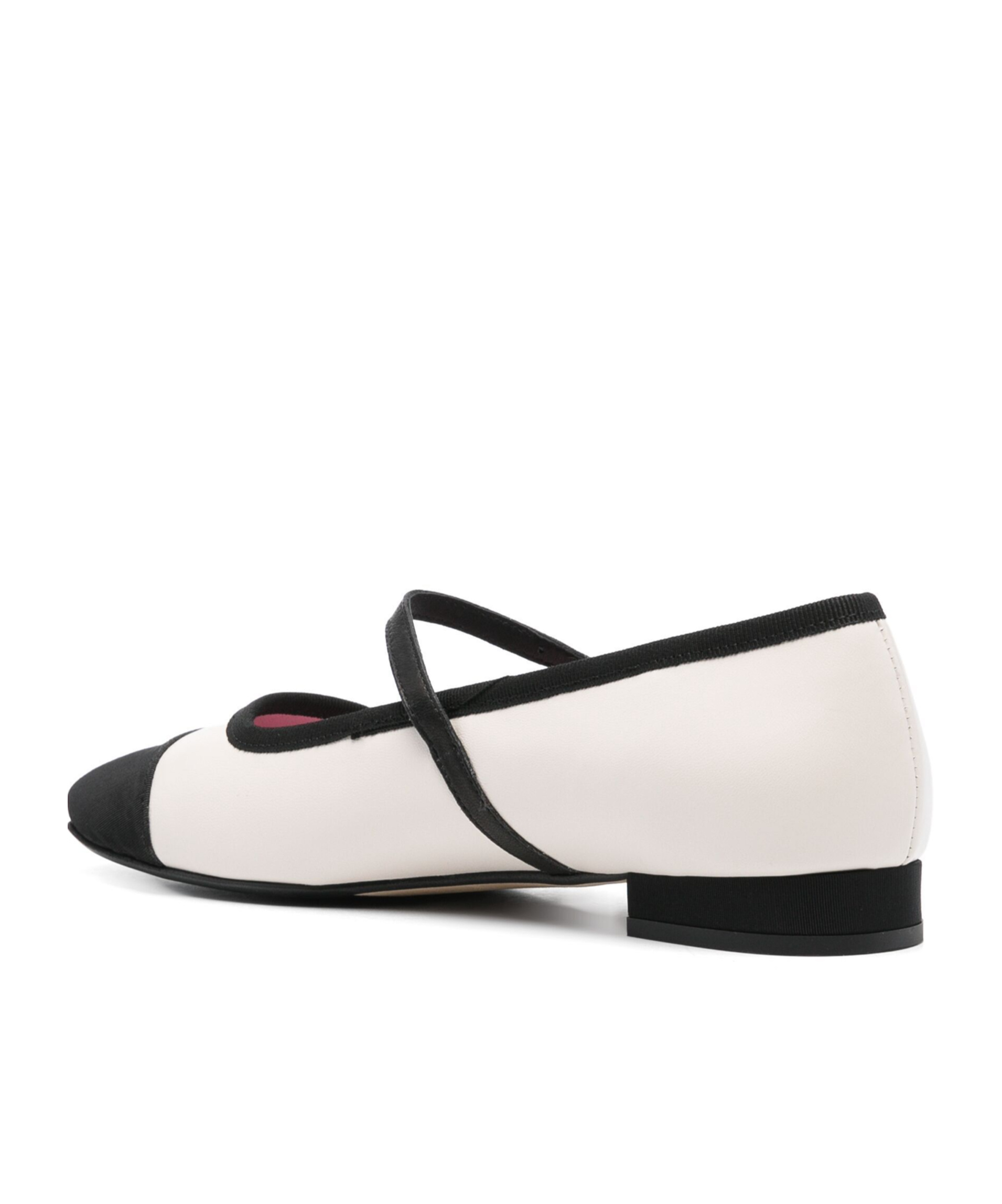 Shop Carel Paris Leather Ballerinas In White
